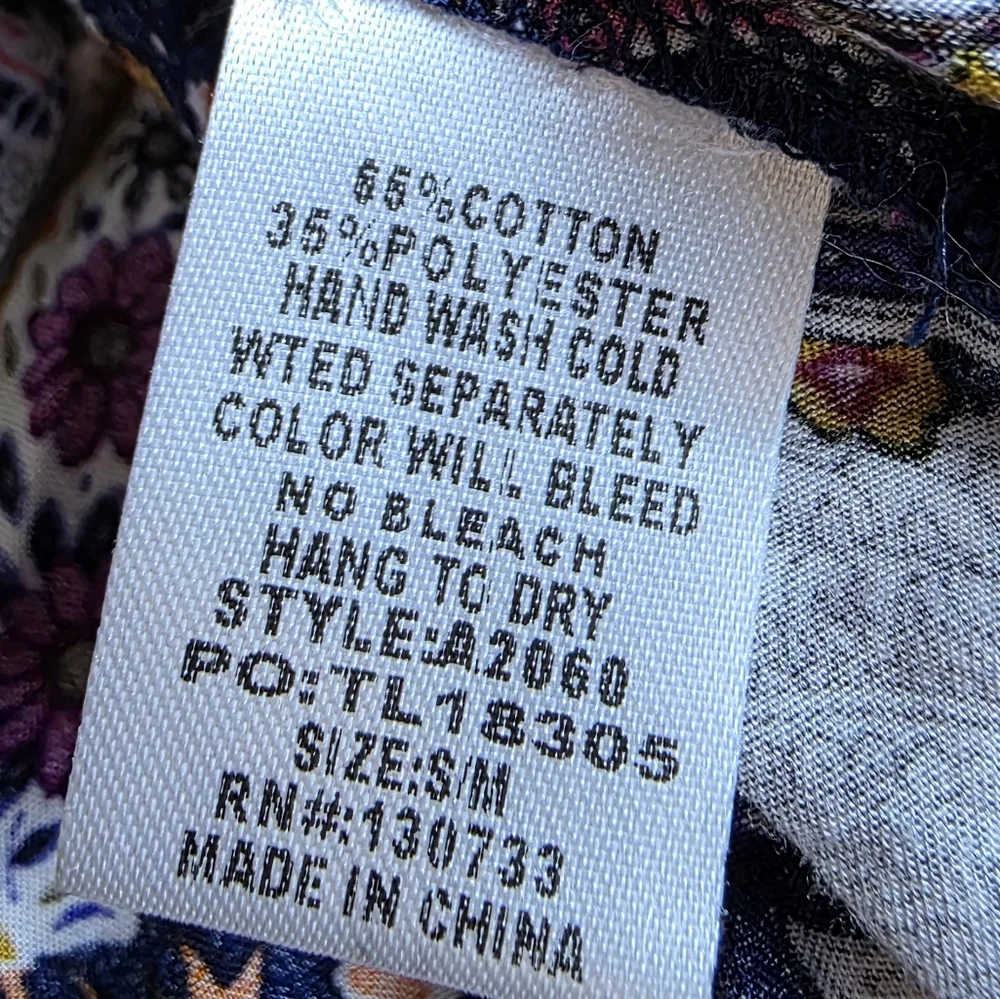 Umgee Multicolor Paisley Kimono Fringe Sz Small Medium - Picture 4 of 8